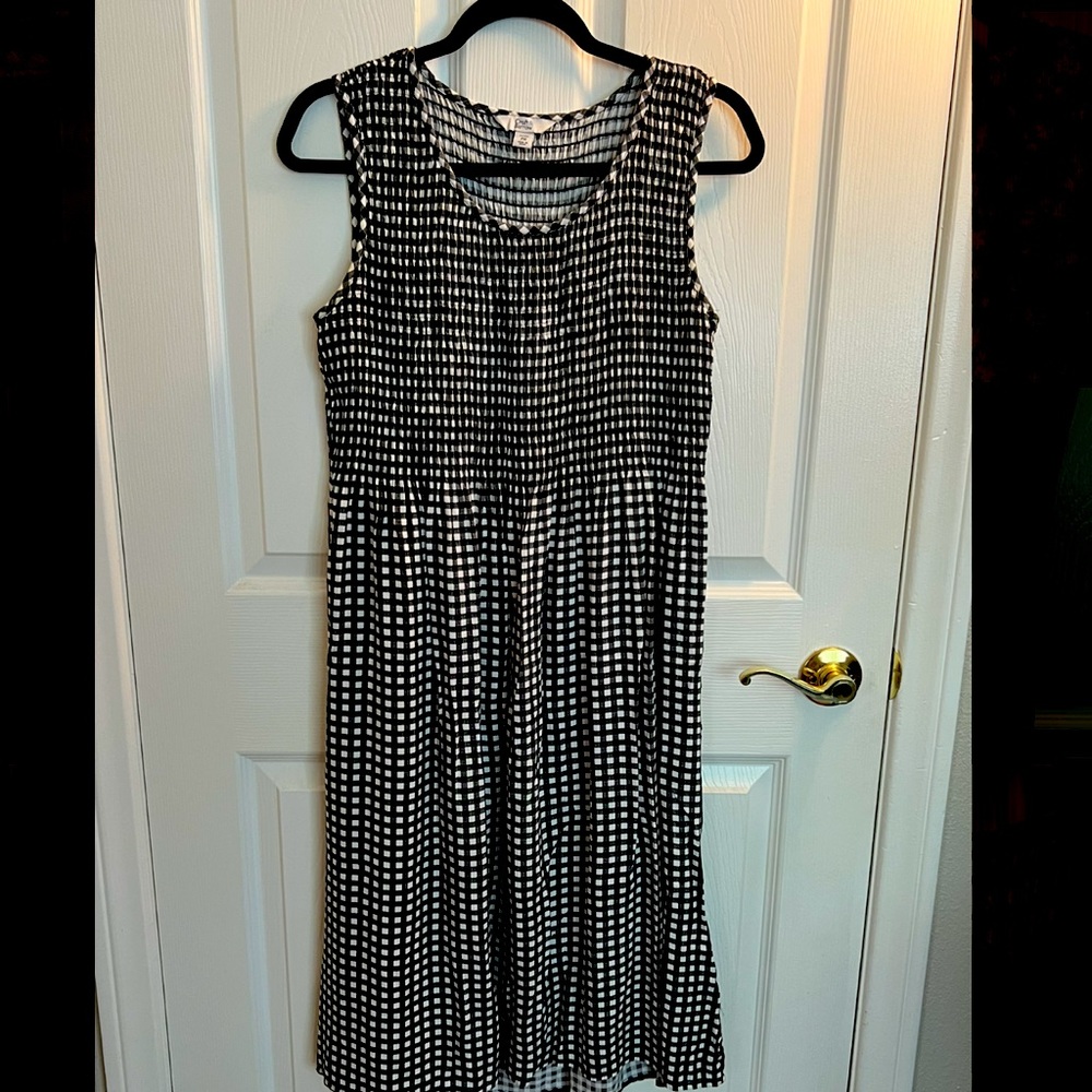 CROFT & BARROW Smocked Midi Dress